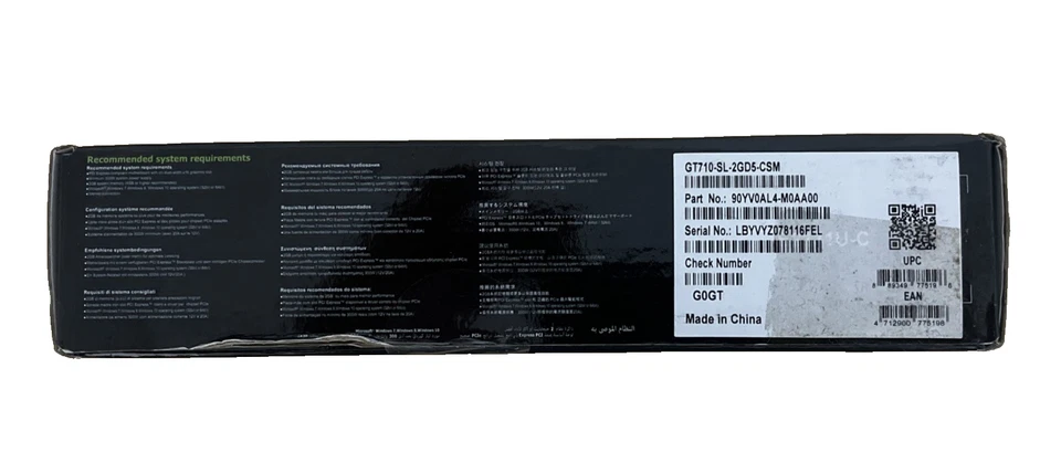 ASUS NVIDIA GeForce GT 710 2GB GDDR5 HDMI Graphics Card (GT710-SL-2GD5-CSM) NIB - Image 4 of 4