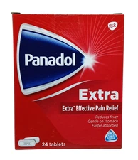 Panadol Extra, Extra Effective Pain & Fever Relief, Gentle - (24 Taplets)