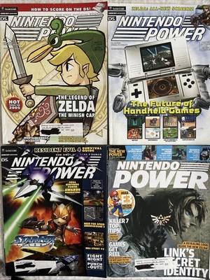 NINTENDO POWER Lot Of 4 188 189 191 193 W/ Posters & Inserts Cards