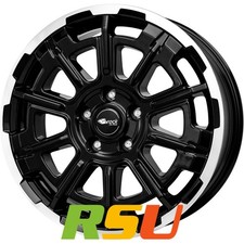 Brock B45 schwarz front-poliert 7x17" ET55 LK5 120 ML 65.1 Alufelgen 17 Zoll
