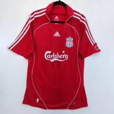 Liverpool 2006 - 2008 Adidas Home Football Shirt | Men's Large