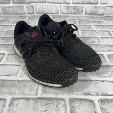 Adidas Tour360 Boost Golf Shoes Mens 10 Black Red Spikeless Knit EG4877 Comfort