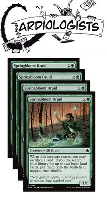 Springbloom Druid 0646 X4 SET | MTG | Foundations | Common | NM