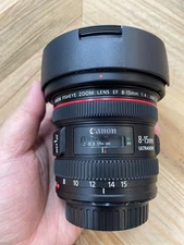 Canon EF 8-15mm f/4L Fisheye USM Ultra-Wide Zoom Lens for Canon EF Mount