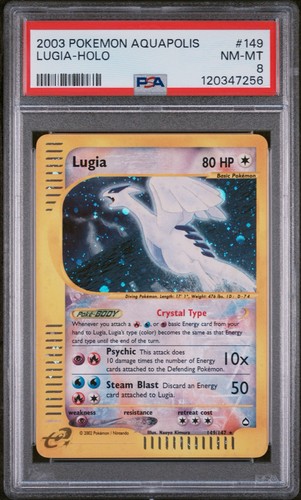 Lugia graded PSA 8 for sale on eBay
