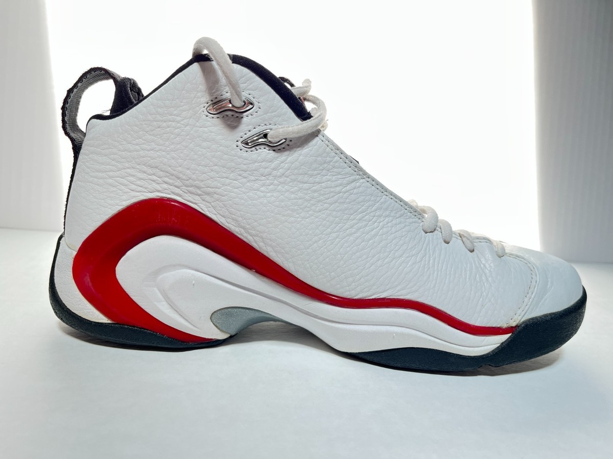 Nike Air Pippen 2 II with box, White/Varsity Red-Black, U.S. Size 