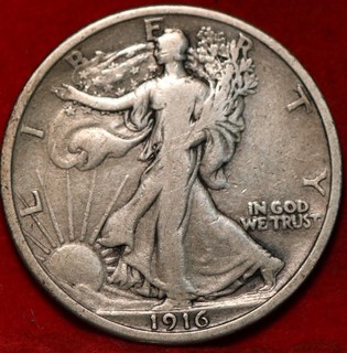 1916 Philadelphia Mint Silver Walking Liberty Half