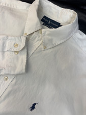 Ralph Lauren Shirt Button Down Classic Fit Cotton Long Sleeve Mens 17-34/35