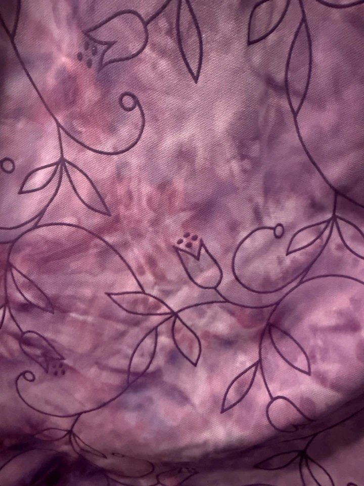 Vintage 90s My Michelle lavender purple floral maxi skirt Sz 14 Made In USA - Image 3 of 4