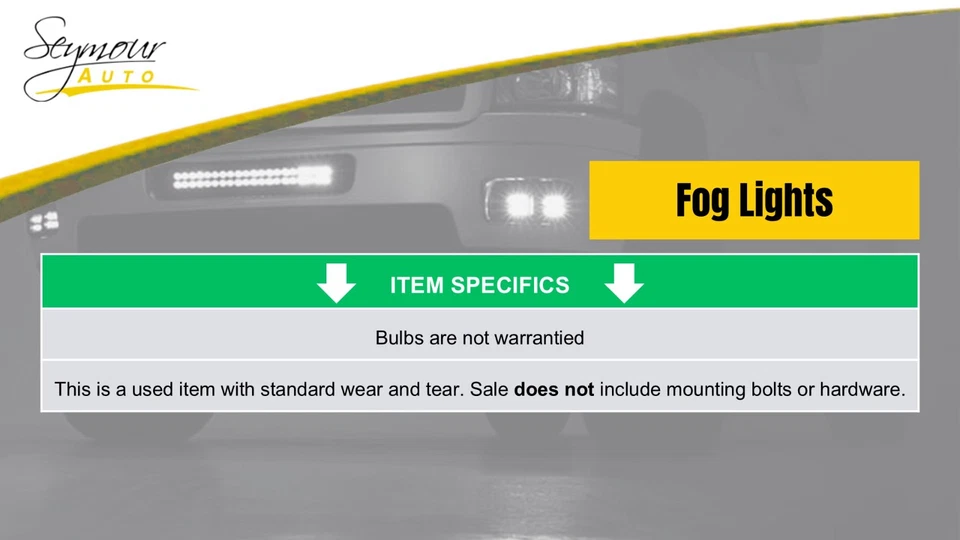 Driver Left Corner/Park Light Fog-driving Fits 07-09 MAZDA CX-9 1282517 - Image 2 of 4