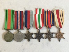 GROUP OF 6 WW2 BRITISH ORIGINAL FULL SIZE CAMPAIGN MEDALS