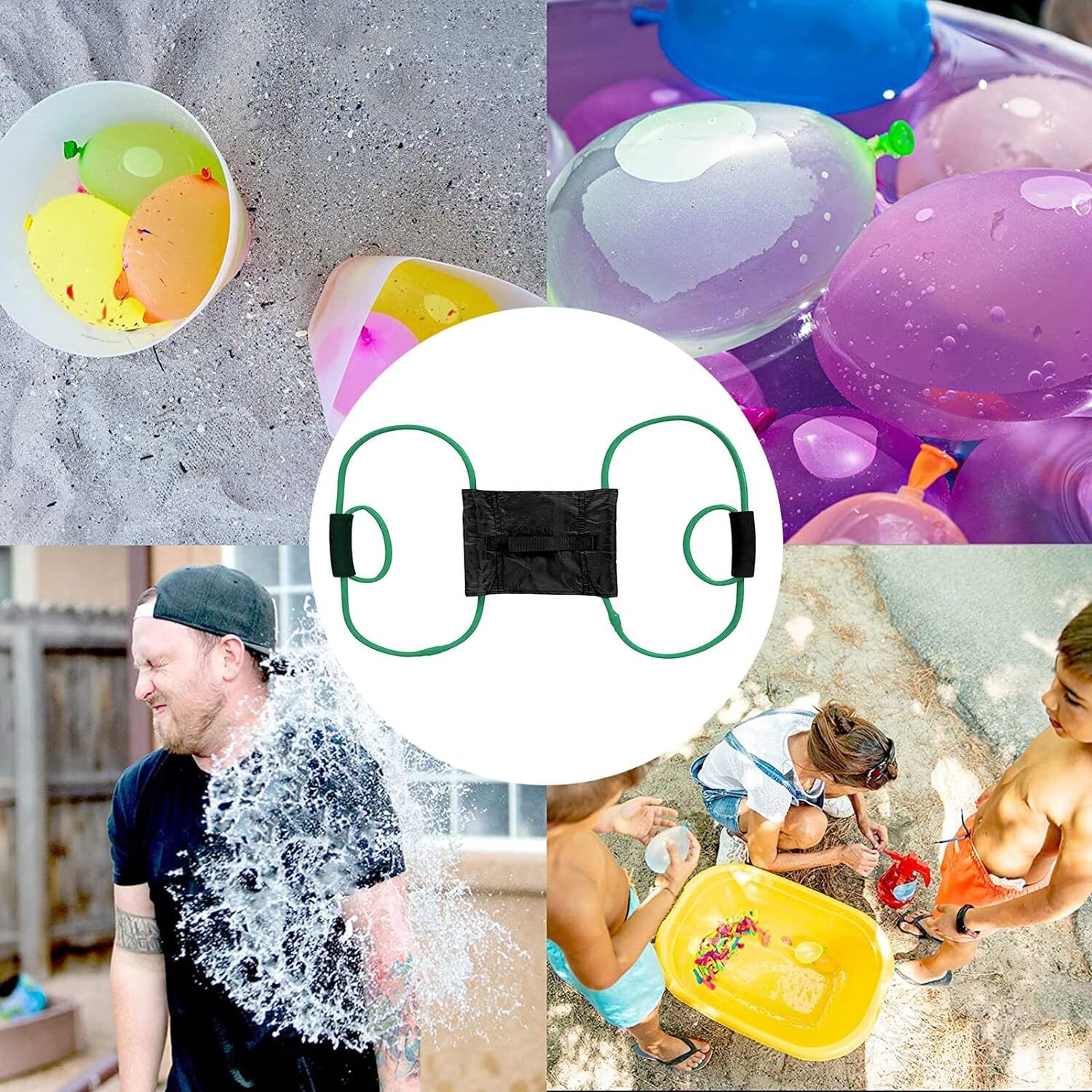 3 Person Water Balloon Launcher Catapult Water Balloons Launcher Summer