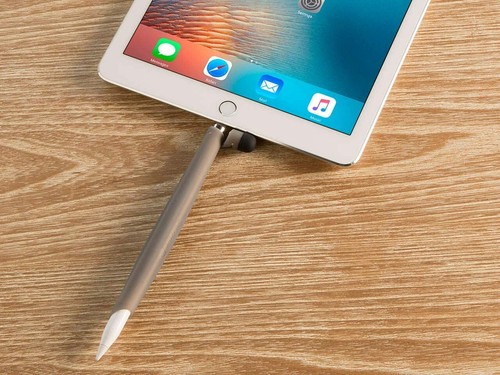 Griffin Apple Pencil Sleeve | iPad iPhone iPod Compatible | Grey | Stylus Cap - Picture 8 of 12