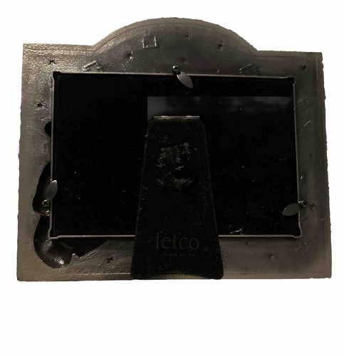 Fetco Home Decor Teddy Bear Baby Block Metal Pewter 4"x6" Picture Photo Frame - Picture 2 of 3