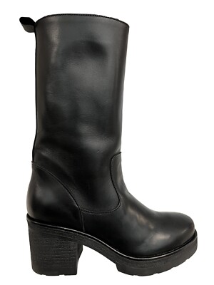 ENTOURAGE UNLIMITED Damen Stiefel Leder schwarz VICTORY 100% Leder MADE IN ITALY