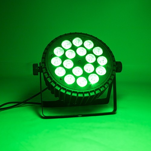 8Pcs SHEHDS Aluminum Alloy LED Flat Par 18X18W RGBWAUV Par Stage Lights DJ Disco - Picture 22 of 23