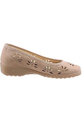 Laura B Ballerinas Cut-Out Detail Beige UK 6 EU 39 JS27 80 SALEs