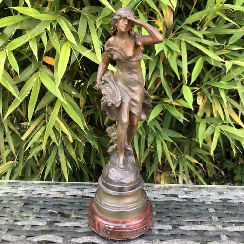 Statue régule L’épave, signée Auguste Moreau, eBay