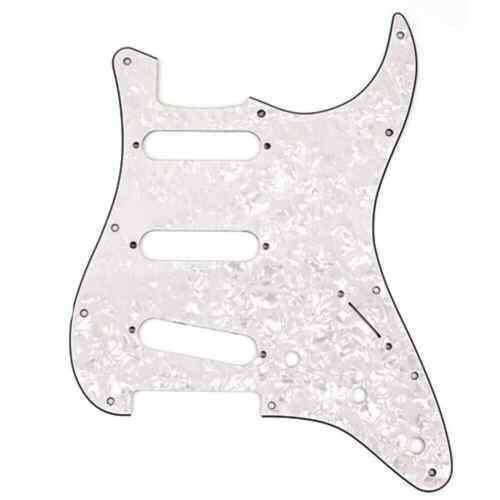 Fender Stratocaster Pickguard 4 Ply - Pearl White - Picture 1 of 2