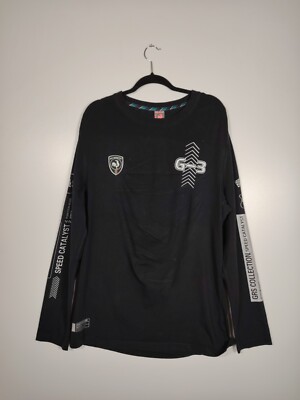 Big Rooster Car Racing Sweatshirt Herren Pullover Schwarz XXXL