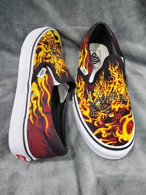 VANS CLASSIC SLIP-ON SAMURAI RISING BLACK RES SHOES