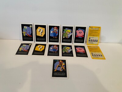 Nintendo 3DS AR Cards - 13 Cards - Mario - Metroid -Kirby - Zelda