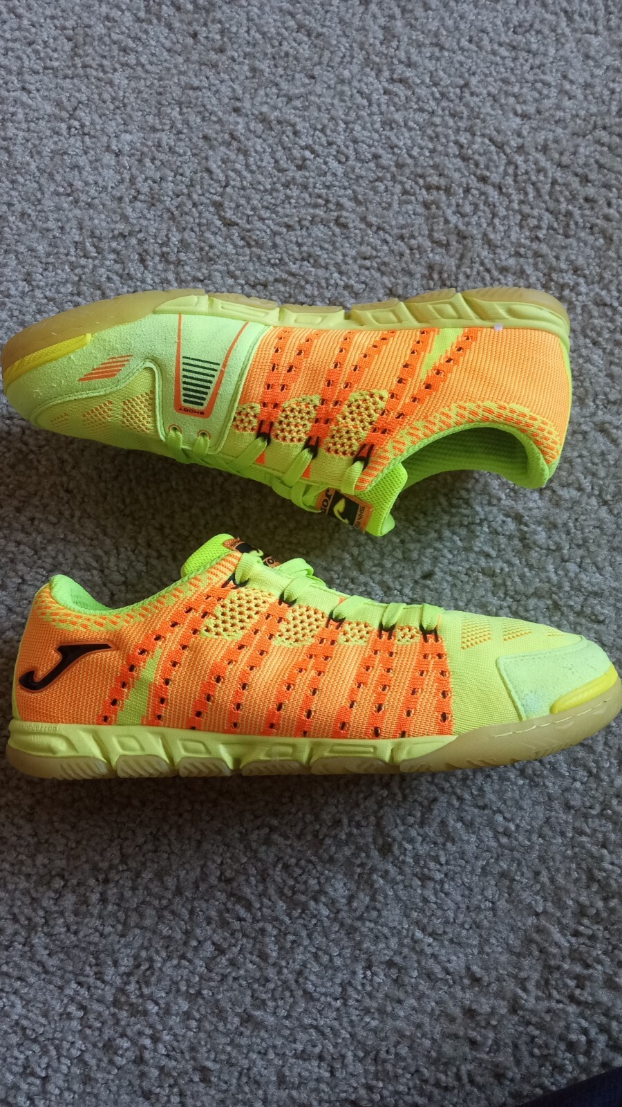 Joma Indoor Soccer Shoes Men Size 11 Neon Green Orange Sneakers eBay