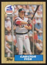 1987 Topps #756 Carlton Fisk, Chicago White Sox, HOF.
