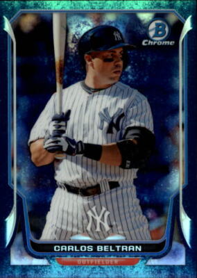 2014 Bowman Chrome Bubble Refractor #142 Carlos Beltran /99 - NM-MT