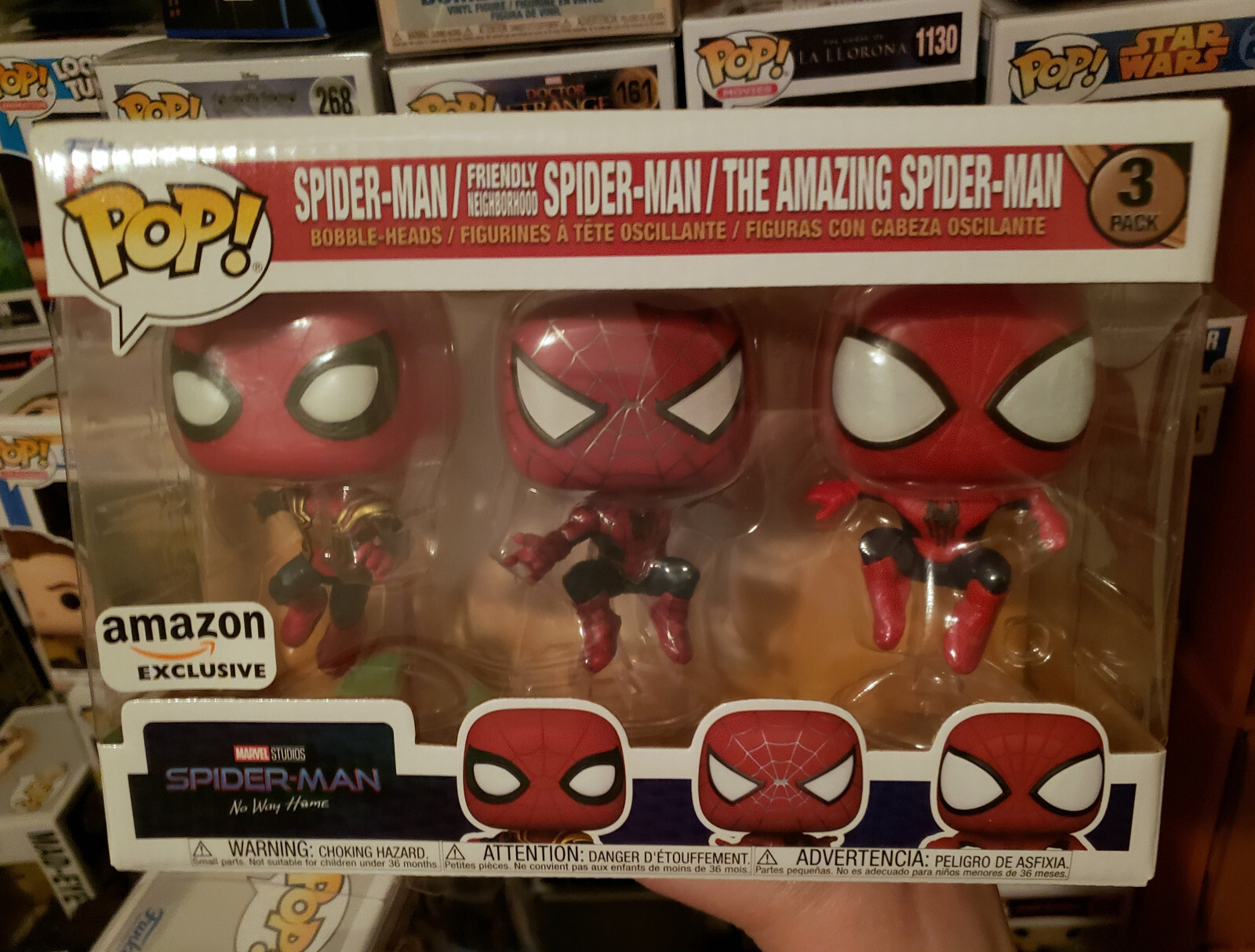 Funko Pop! Vinilo: Marvel - Spider-Man / Friendly Neighborhood Spider-Man Paquete De 3