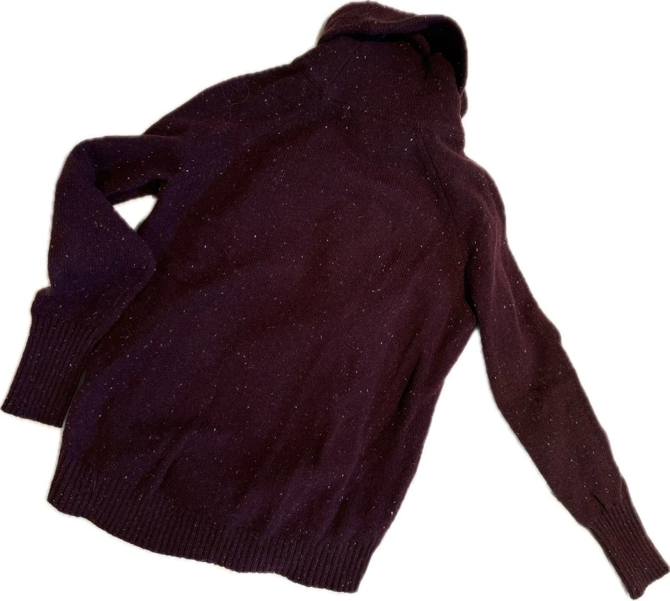 C&C California Borgoña Manga Larga Cuello Alto Suéter, Talla XS Foto 2 de 4
