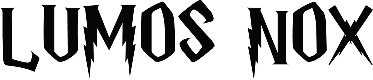 Lumos Nox VINYL DECAL Harry Potter STICKER car window light switch