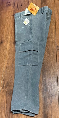 Vintage Boys Sz 4 Regular Gray Wash Fatigue Denim Jeans 1970s 80s 90s - Picture 8 of 11