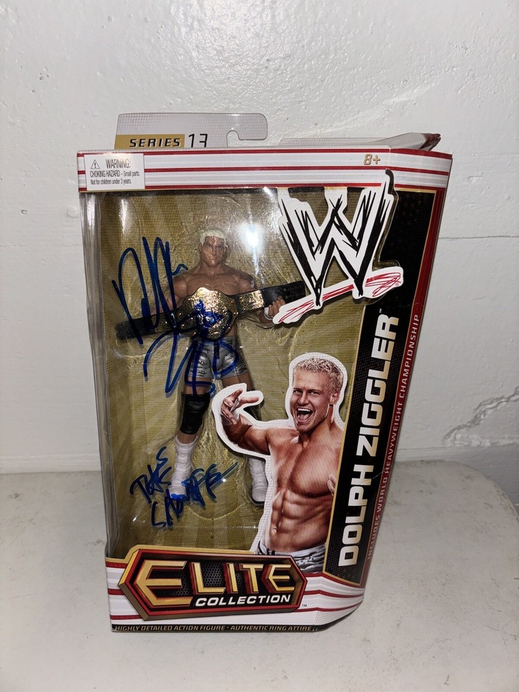 Dolph Ziggler SIGNED AUTOGRAPH Mattel Elite Collection WWE Action Figure-G