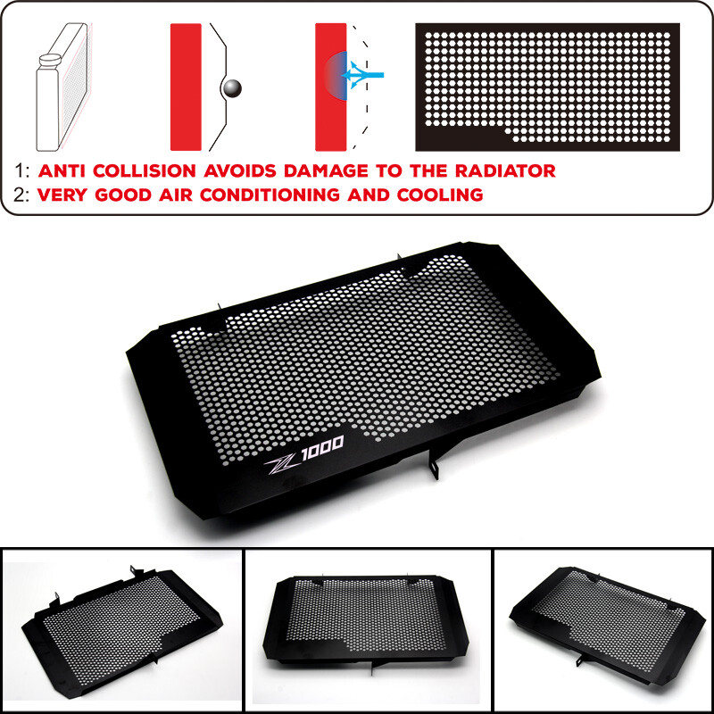 Radiator Grille Guard Cover Shield Protective For Kawasaki Z1000