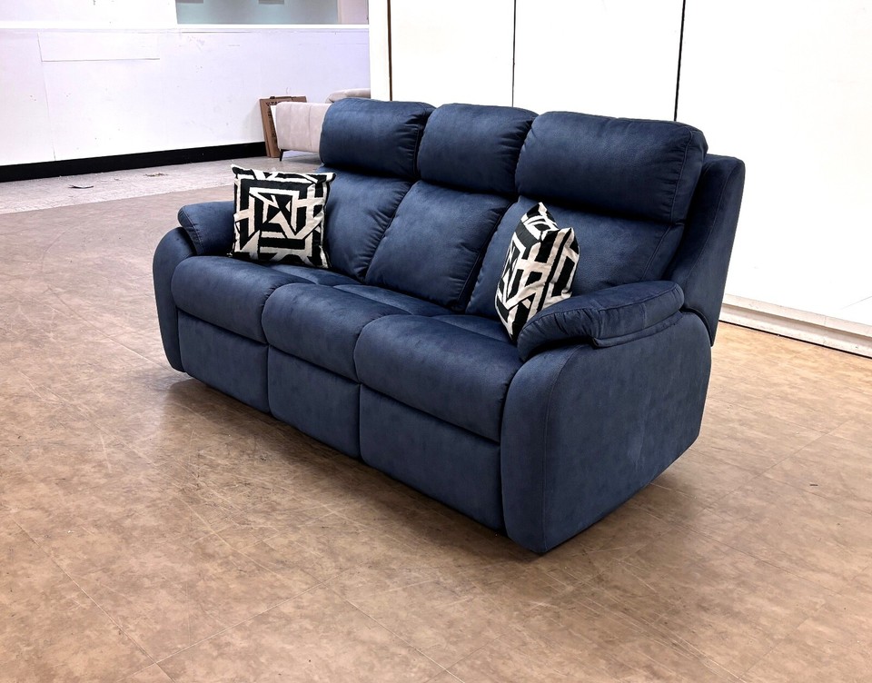 NEW Furniture Village G Plan 'Kingsbury' Stingray Indigo Velvet 3