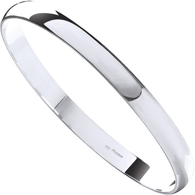 925 SILBER PREMIUM D-FORM SCHLICHTES DESIGN SKLAVEN ARMREIF 19G
