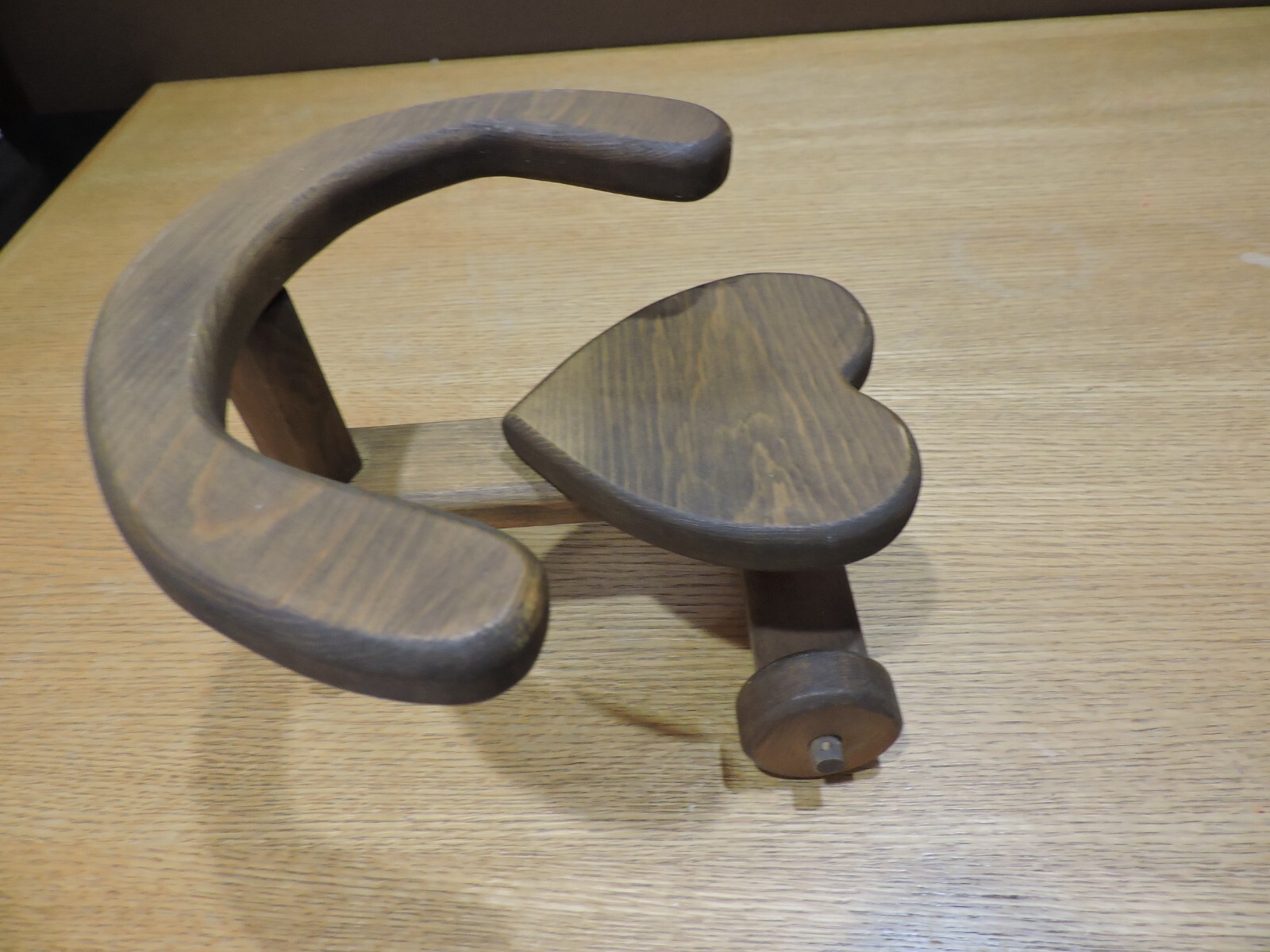 Vintage Handmade Wooden Doll Tricycle Collectible Home Decor 7