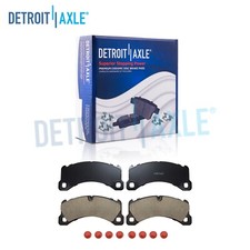 Front Premium Ceramic Brake Pads Hardware for 2017 2018 Porsche Cayenne Panamera