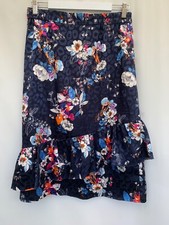 Fransa Women's Multicoloured Floral Ruffled Skirt Size M