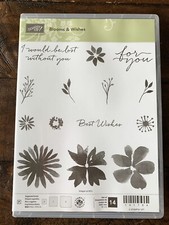New Stampin Up Photopolymer Blooms Wishes 141784 Stamp Set 14 Stamps