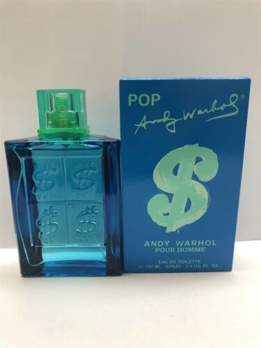 Pop Pour Homme Andy Warhol 3.4 oz/100 ml Eau de Toilette Spray Men, As Imaged!