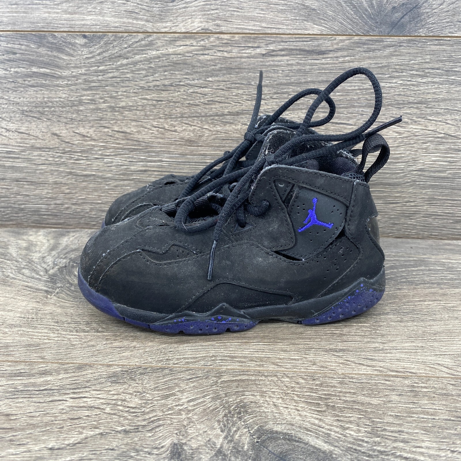 Nike Jordan True Flight 2016 Sneakers Shoes Kids Boy's Size 9C Black 343796-921 thumbnail 3