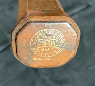 A.G. Spalding & Bros Lakeside No.5 Wood Tennis Racquet Early 1900's