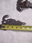 Set of (3) antique brass hinges — photo 2
