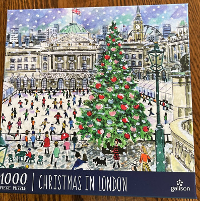 Galison 1000 pc puzzle CHRISTMAS IN LONDON  by Michael Storrings- New, Sealed