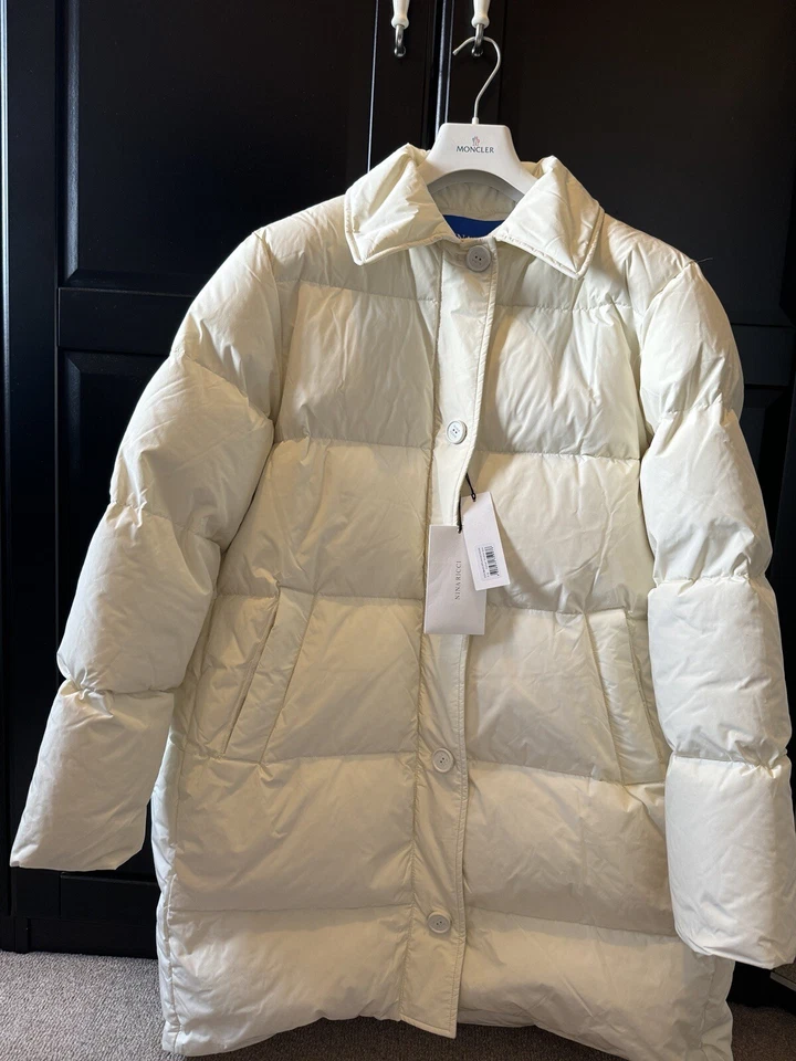 Chaqueta Nina Ricci Shell Down Puffer de gran tamaño talla 10 Foto 3 de 4