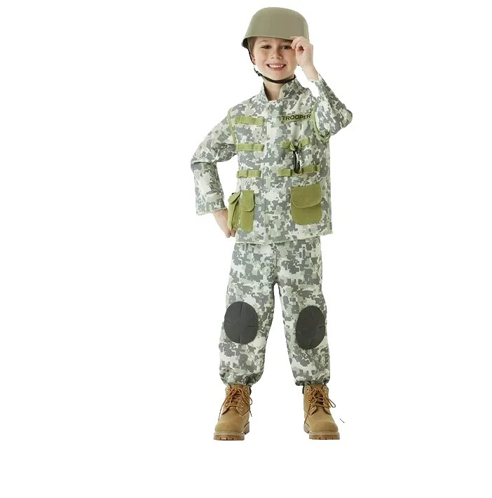 Traje completo militar Multi-Color Costumes