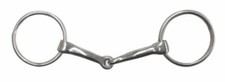 English or Western Saddle Draft Horse Size 7" O Ring Snaffle Bit Stainless Steel