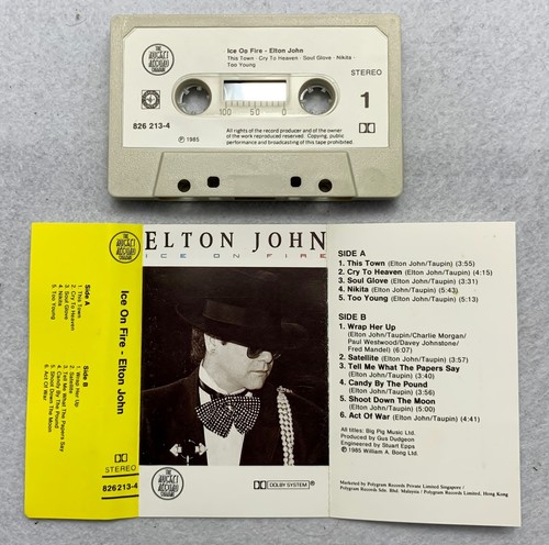 Elton John – Ice On Fire, MAL Cassette - Picture 2 of 4